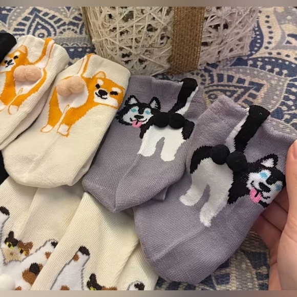 Cute Dog Design Socks (Colors may differ slightly from picture) - Picture 3 of 3